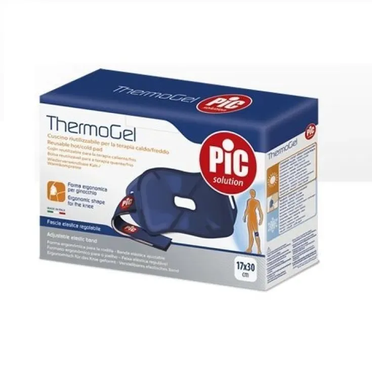 Compresa reutilizabila terapie calda/rece Thermo-gel pentru genunchi, 17x30cm, Pic Solution — preț și oferte