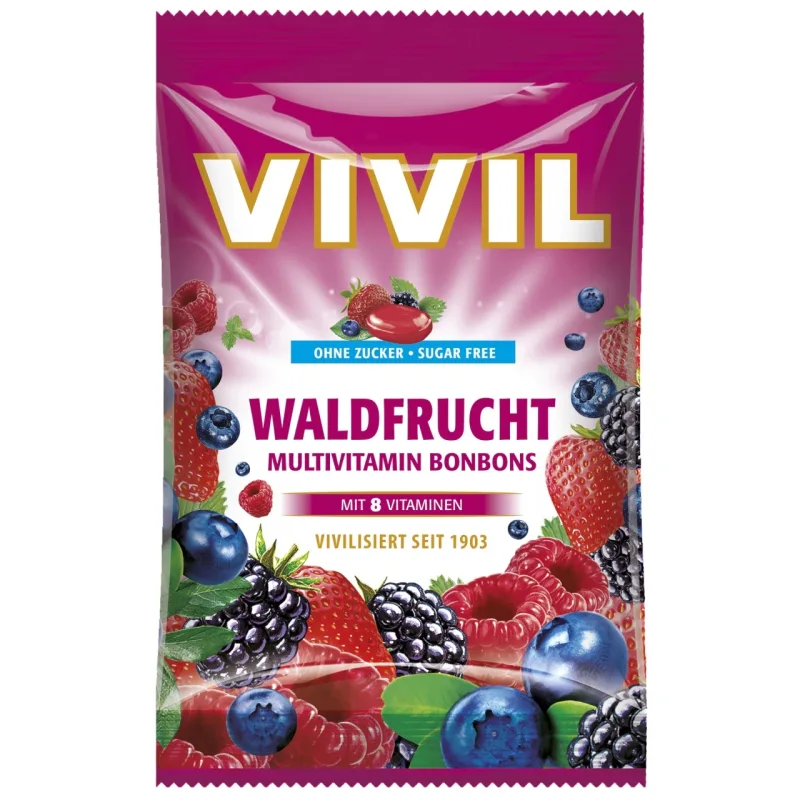 Fructe de Pădure, dropsuri, 60g, Vivil — preț și oferte