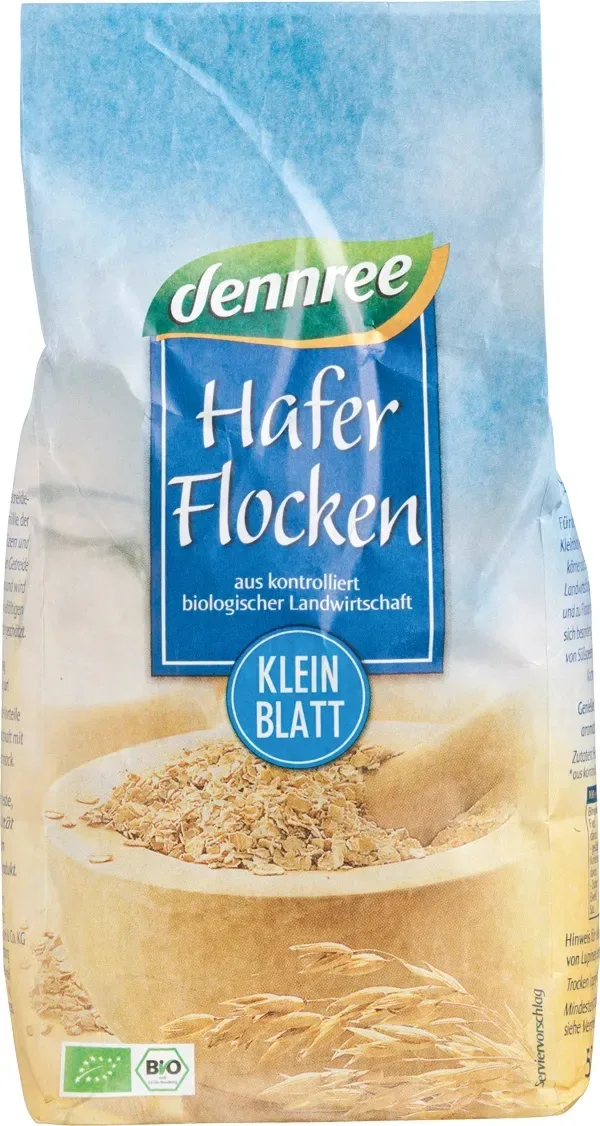 Fulgi ovaz fini eco, 500g, Dennree DENNREE GMBH — preț și oferte