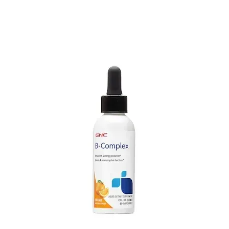 B-COMPLEX lichid cu aroma de portocala, 60ml, GNC — preț și oferte
