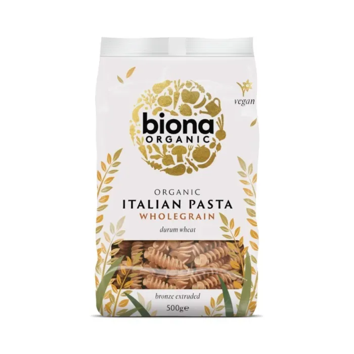 Fusilli din grau integral eco, 500g, Biona — preț și oferte
