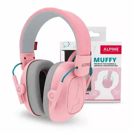 Casti antifonice pliabile pentru copii Muffy Kids, 5-16 ani, Pink, Alpine ALPINE HEARING PROTECTION — preț și oferte