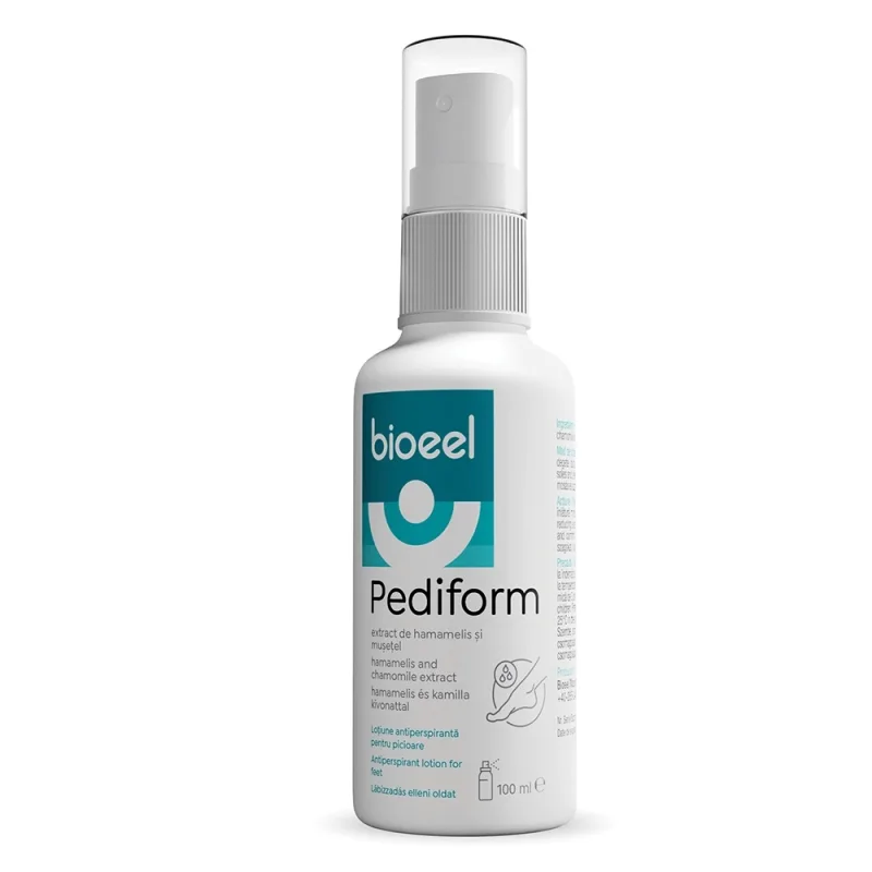 Lotiune antiperspiranta pentru picioare Pediform, 100ml, Bioeel — preț și oferte