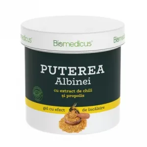 Gel cu extract de chili si propolis Puterea Albinei, 250ml, Biomedicus