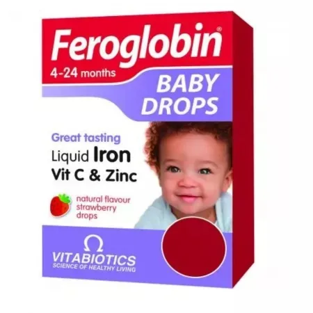 Feroglobin Baby picaturi +4luni, 30ml, Vitabiotics Remediumfarm.ro — preț și oferte