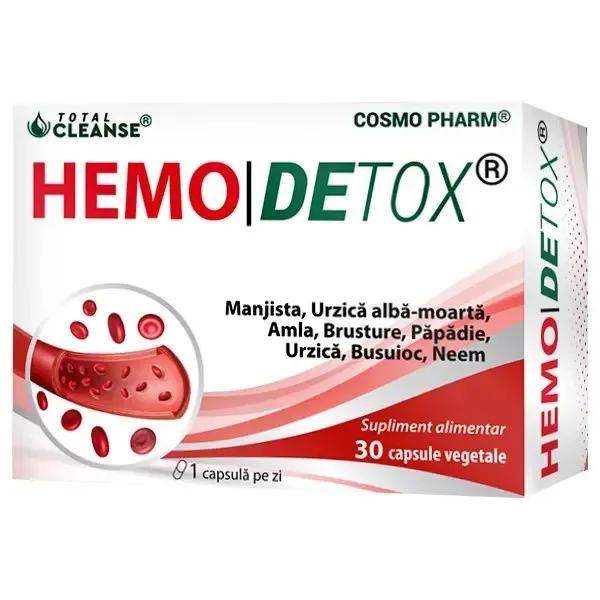 HemoDetox, 30 capsule, Cosmopharm — preț și oferte