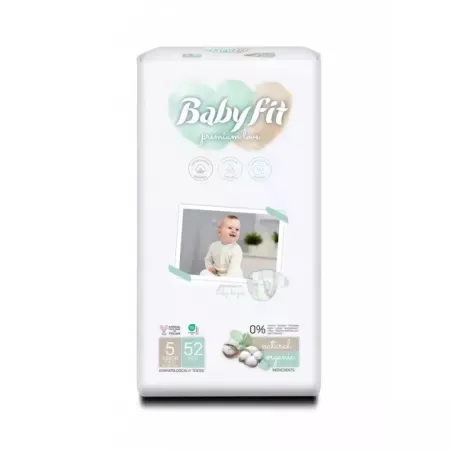 Scutece Bio Junior Jumbo nr. 5, 11-18kg, 52 bucati, 682, Babyfit — preț și oferte