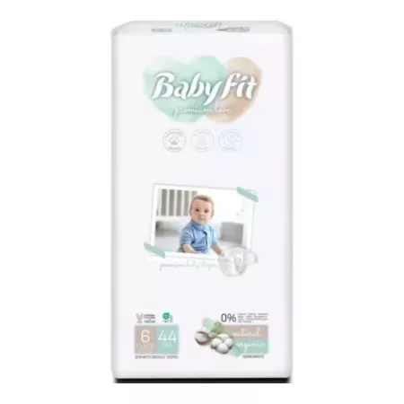 Scutece Bio Jumbo nr. 6 XL, 15-25kg, 44 bucati, 699, Babyfit — preț și oferte