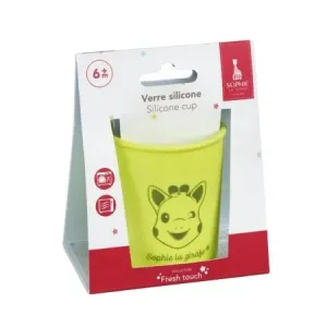 Pahar din silicon Girafa Sophie, Neon, 480005, Vulli