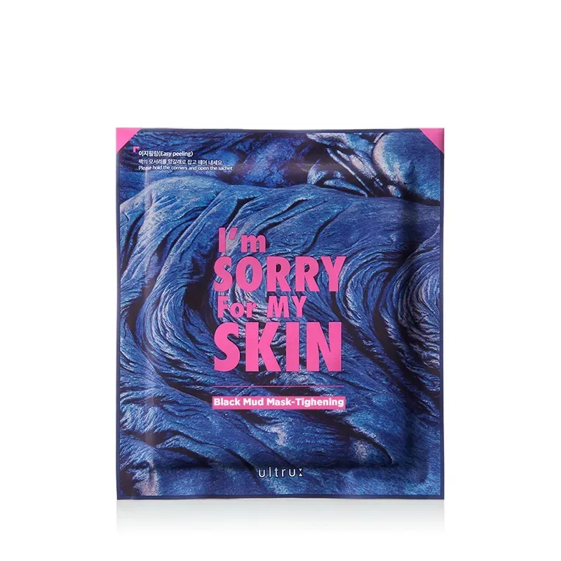 Masca faciala cu efect de strangere cu namol negru, 18ml, I'm Sorry for My Skin — preț și oferte