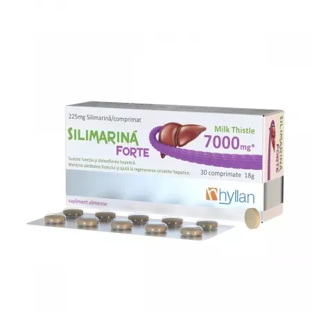 Silimarina Forte, 30 comprimate, Hyllan HYLLAN PHARMA — preț și oferte