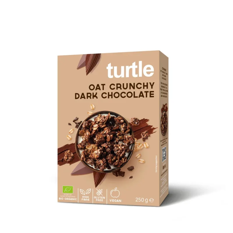 Cereale eco crunchy cu ciocolata neagra Turtle, 250g, Managis Managis Bio — preț și oferte