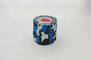 Bandaj autoadeziv 5cm x 4,5m, albastru camuflaj, Copoly