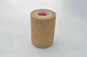 Bandaj autoadeziv 7,5cm x 4,5m, alb-bej, Copoly