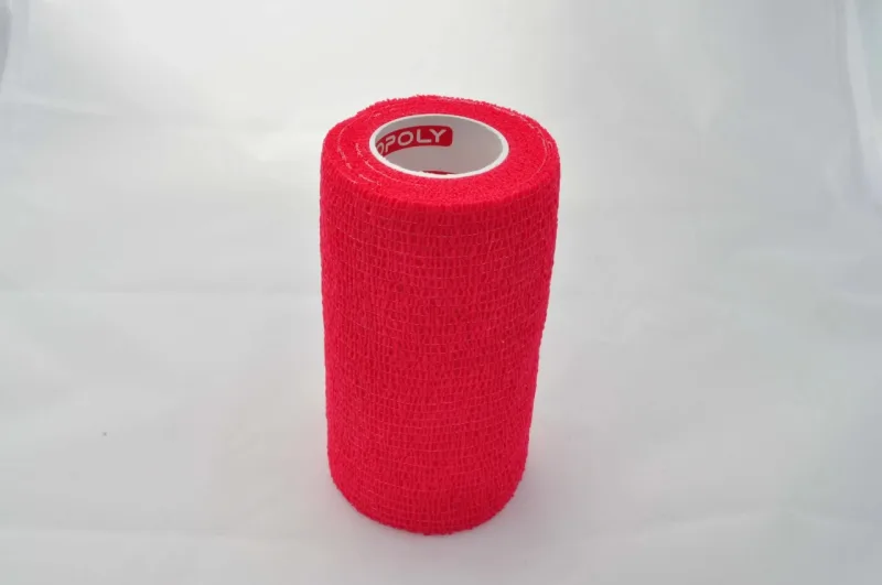 Bandaj autoadeziv 10cm x 4,5m, rosu, Copoly — preț și oferte