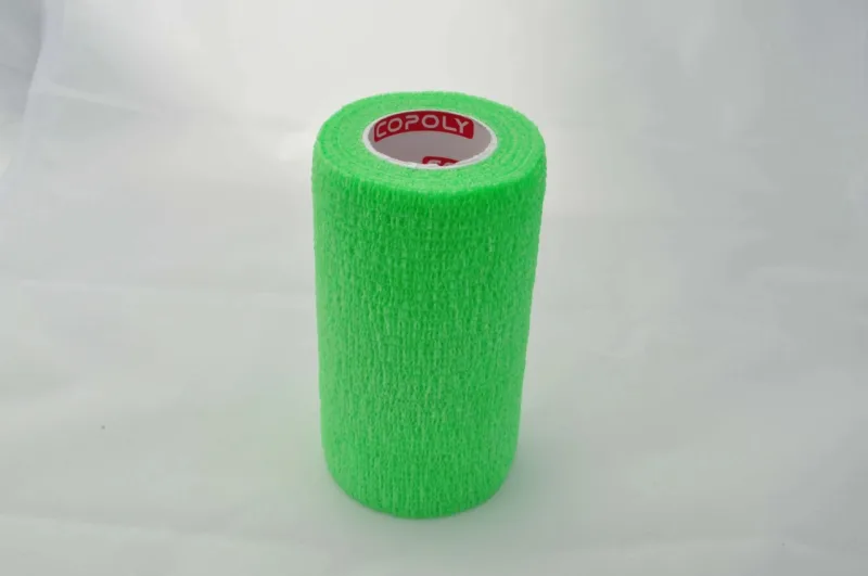 Bandaj autoadeziv 10cm x 4,5m, verde, Copoly — preț și oferte