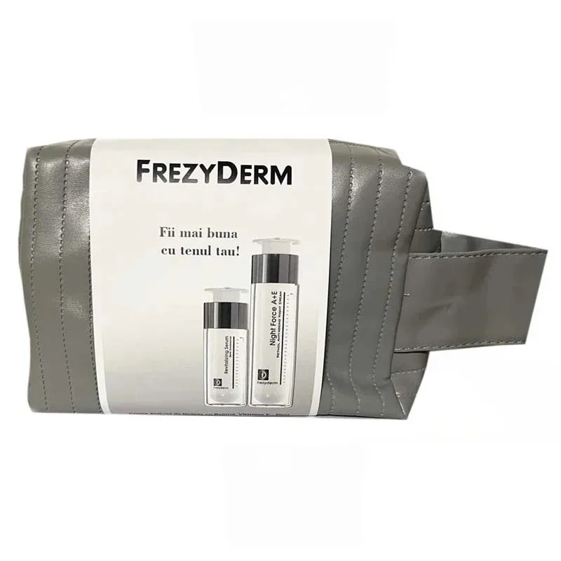 Pachet Crema anti-rid de noapte cu Retinol si Vitamina E Night Force A+E, 50ml + Ser revitalizant, 30ml, FrezyDerm — preț și oferte