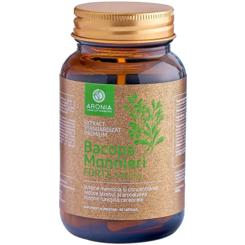 Bacopa monnieri Forte 500mg, 60 capsule, Aronia Charlottenburg — preț și oferte