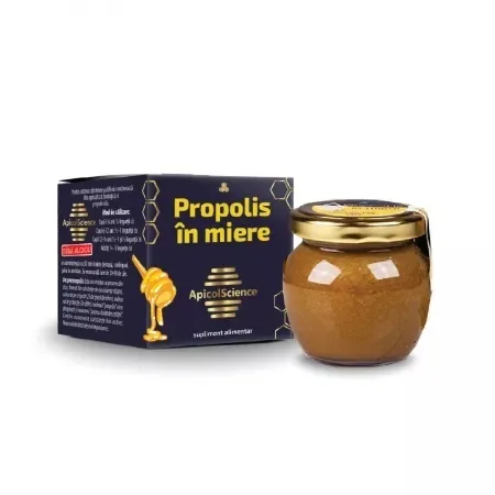 Propolis în Miere, pastă, 120g, Apicol Science — preț și oferte