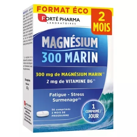 Magneziu marin 300mg + B6, 56 comprimate, Forte Pharma FORTE PHARMA LABORATOIRES — preț și oferte