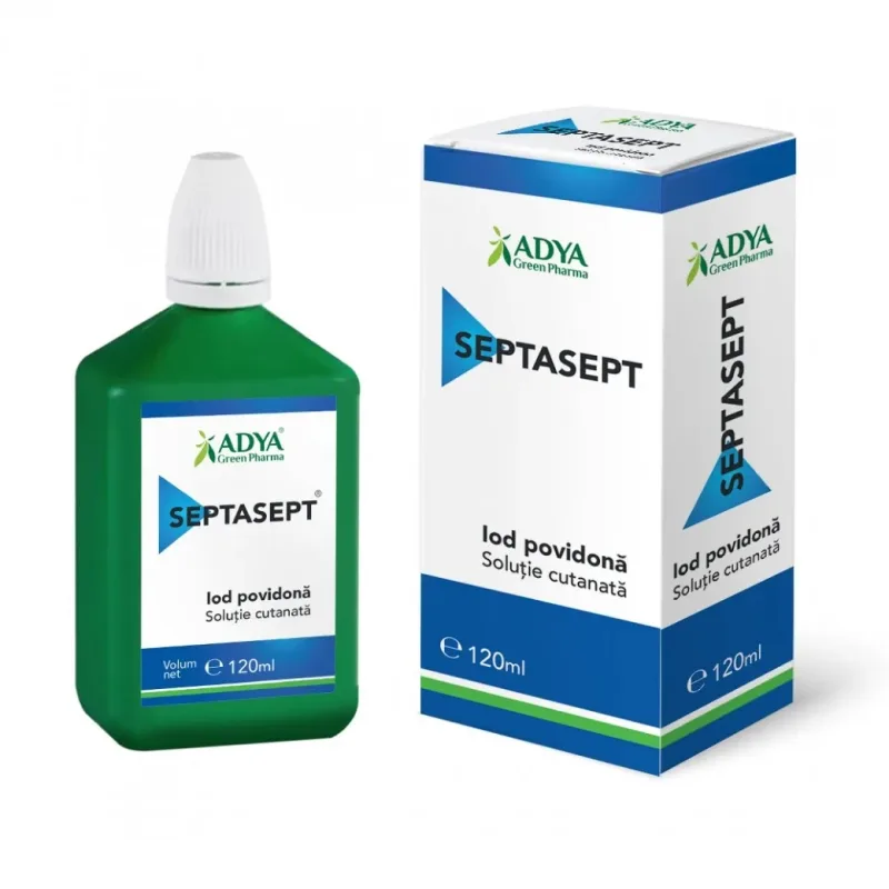 Septasept Iod povidona, 120ml, Adya Green Pharma — preț și oferte