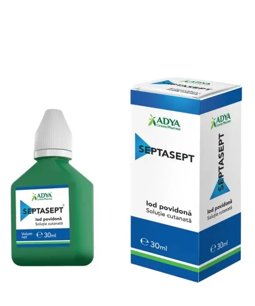 Septasept Iod povidona, 30ml, Adya Green Pharma — preț și oferte
