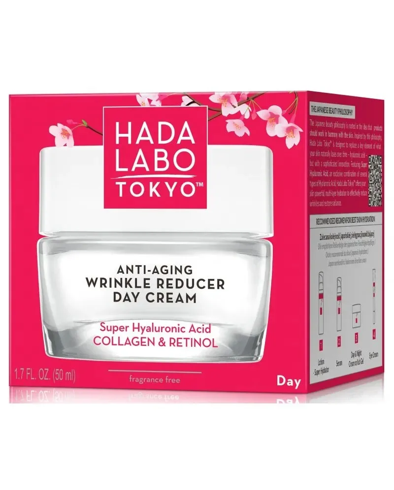 Crema de zi anti-aging cu super acid hialuronic, collagen si retinol, 50ml, Hada Labo Tokyo — preț și oferte
