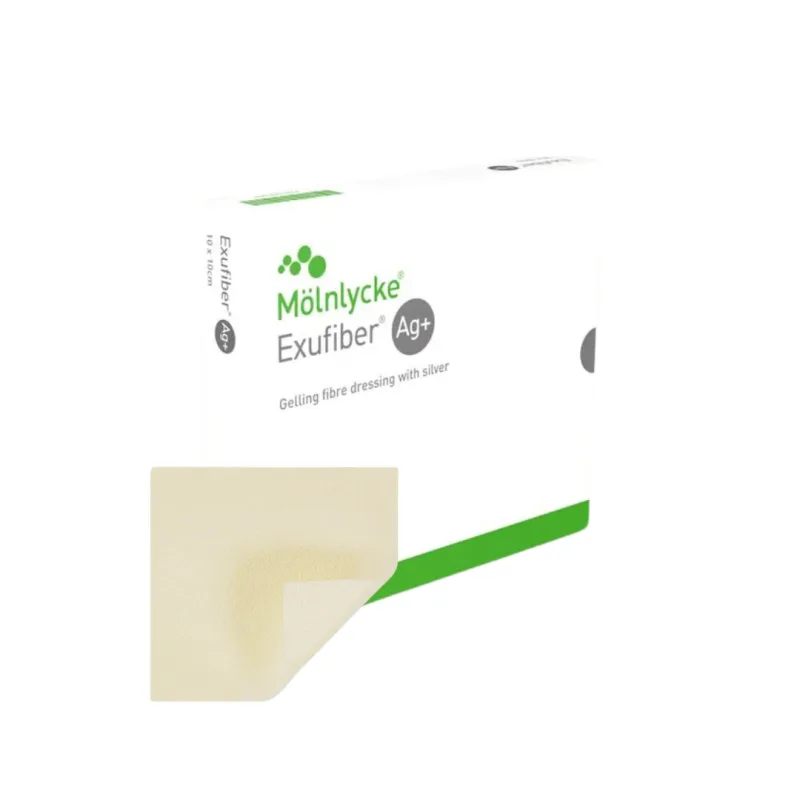Pansament Exufiber Ag+, 4,5 x 10cm, 1 bucata, Molnlycke — preț și oferte