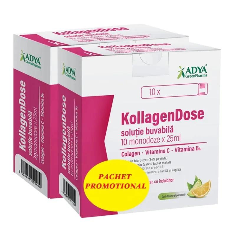KollagenDose solutie buvabila, 20 + 10 monodoze, Adya Green Pharma — preț și oferte