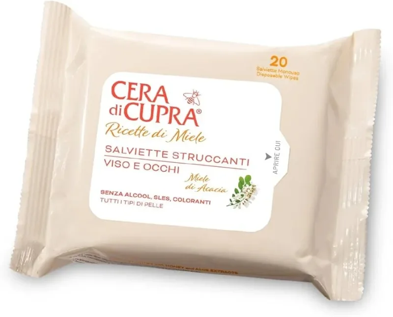 Servetele demachiante, 20 bucati, Cera di Cupra — preț și oferte