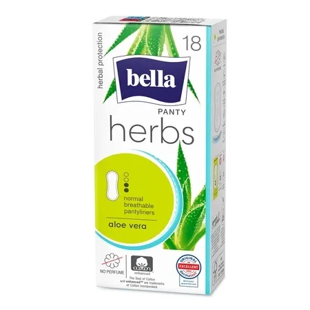 Absorbante zilnice Panty Herbs cu Aloe vera, 18 bucati, Bella — preț și oferte