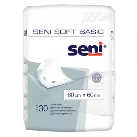 Aleze de protectie Soft Basic, 90 x 60cm, 30 bucati, Seni — preț și oferte