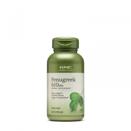 Fenugreek 610mg, 100 capsule, GNC — preț și oferte