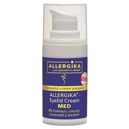Crema Med pentru tratamentul eczemei pleopelor, 15ml, Allergika — preț și oferte