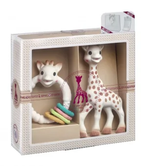 Set cadou girafa Sophie si inel Colo'rings, 0L+, 000013, Vulli