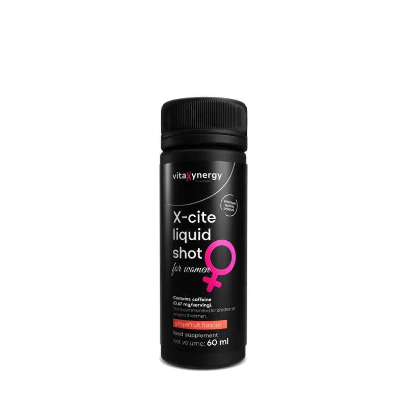 X-Cite Liquid Shot pentru femei, 60ml, 12 flacoane, VitaXynergy — preț și oferte