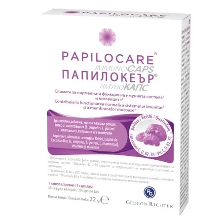 Papilocare Immunocaps, 30 capsule, Gedeon Richter — preț și oferte