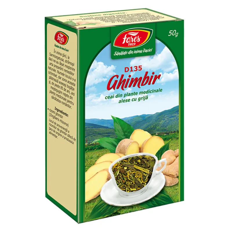 Ceai de radacina de ghimbir x 50 g FAR FARES — preț și oferte