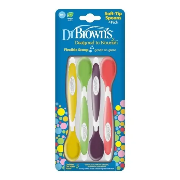 Lingurite pentru bebelusi +6l, 4 bucati, 740, Dr. Browns — preț și oferte