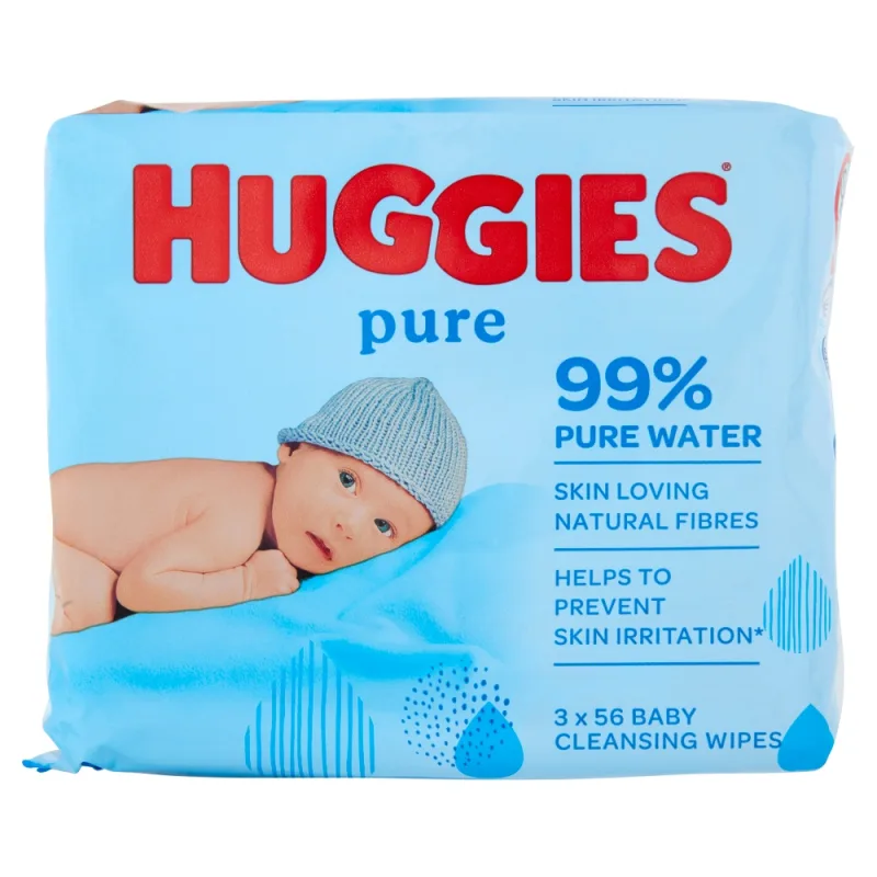 Servetele umede Pure Extra Care, 3 pachete x 56 bucati, Huggies — preț și oferte