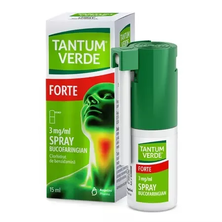 Tantum Verde Forte spray bucal 3mg/ml, 15ml, Angelini ANGELINI PHARMA — preț și oferte