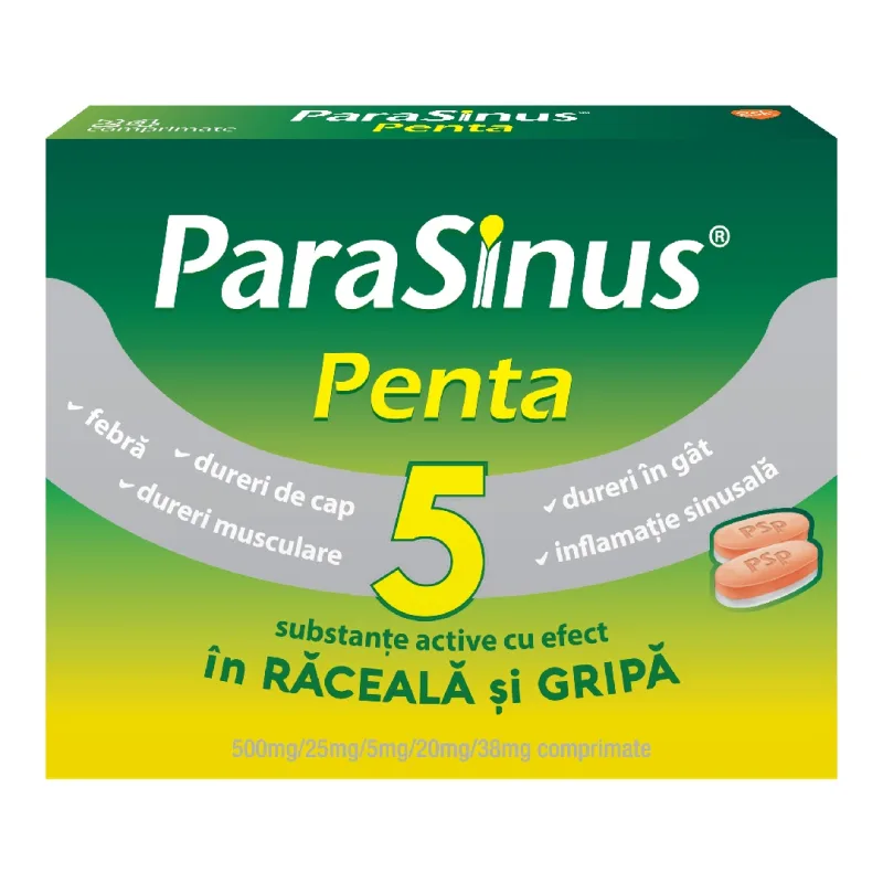 Parasinus Penta, 24 comprimate, GSK GLAXOSMITHKLINE — preț și oferte