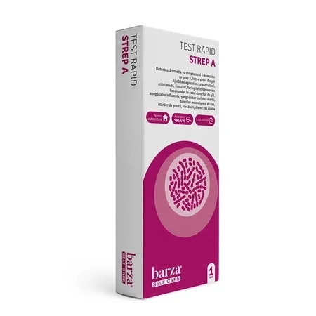 Test rapid pentru streptococ Strep A, 1 bucata, Barza — preț și oferte