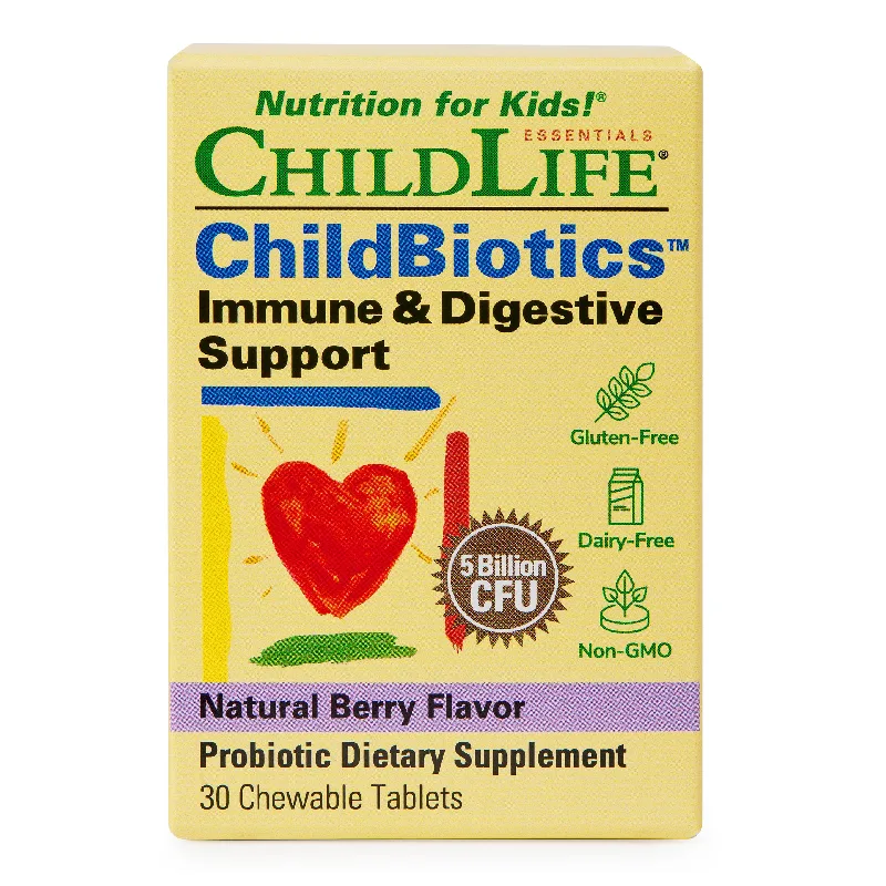 ChildBiotics Immune and Digestive Support Childlife Essentials, 30 tablete masticabile, Secom — preț și oferte