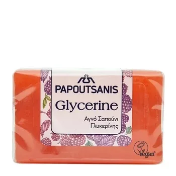Sapun din glicerina cu parfum de fructe de padure, 125g, Papoutsanis — preț și oferte