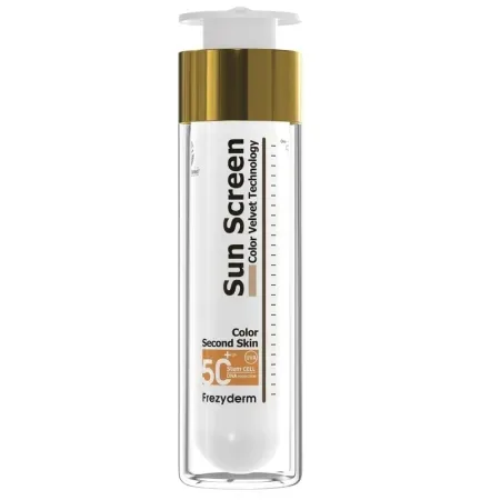 Crema de fata Sun Screen Color Velvet SPF50+, 50ml, FrezyDerm — preț și oferte