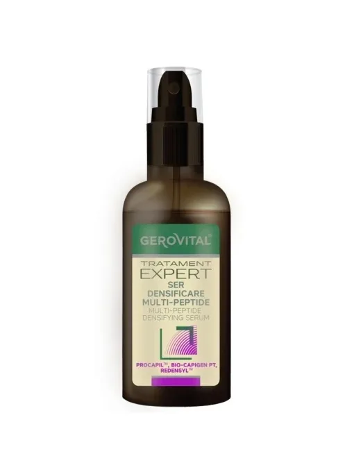 Ser densificare multi-peptide pentru par Tratament Expert, 100ml, 1168, Gerovital — preț și oferte
