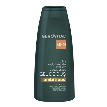 Gel de dus Ambitious 3 in 1, 400ml, 4430, Gerovital — preț și oferte