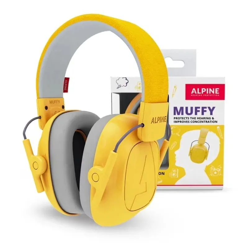 Casti antifonice pentru copii, 5-16 ani Muffy Kids, Yellow, Alpine ALPINE HEARING PROTECTION — preț și oferte