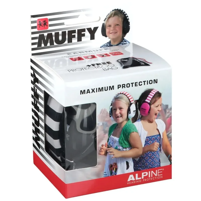 Casti antifonice pentru copii, 5-16 ani Muffy Kids, Black, Alpine ALPINE HEARING PROTECTION — preț și oferte